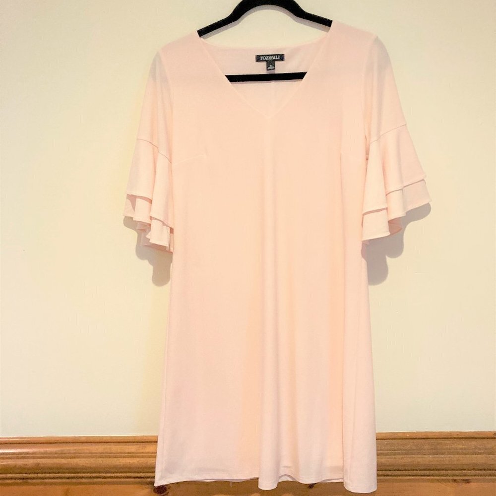 Roz & Ali Pink Dress Sz Small